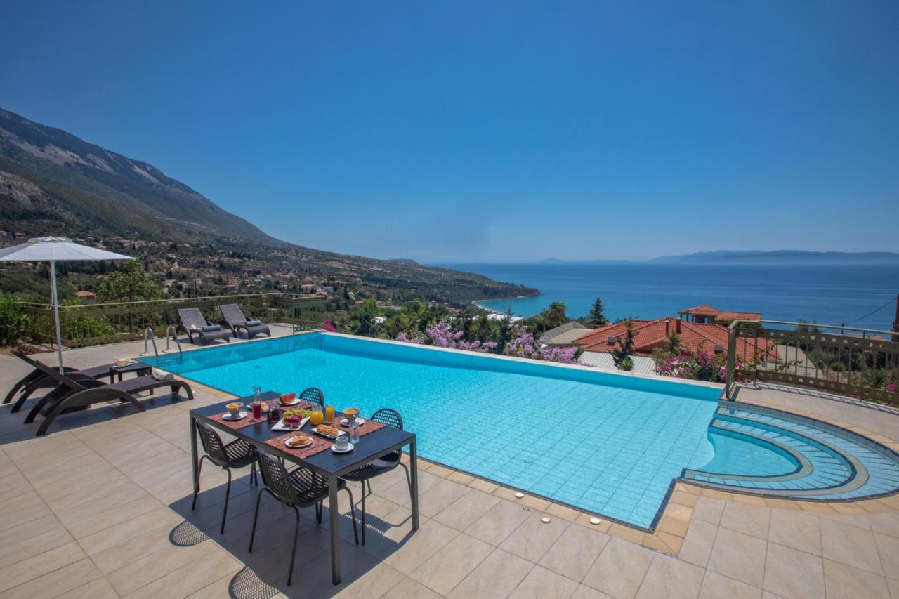Lourdas Beach View Villa Vlachata Eksteriør bilde